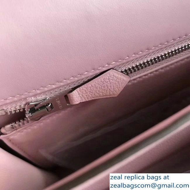 Hermes 2002 - 26 Bag Pink In Evercolor Calfskin With Adjustable Strap