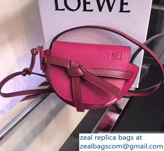 Loewe Mini Gate Bag fuchsia 2018