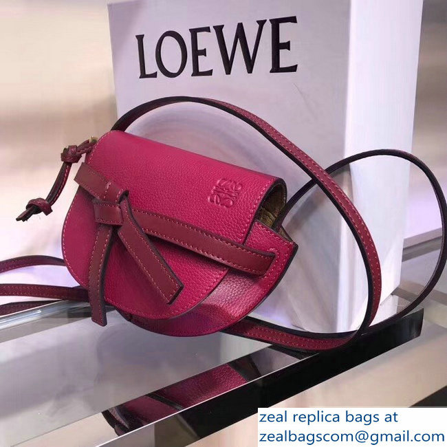 Loewe Mini Gate Bag fuchsia 2018
