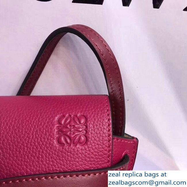 Loewe Mini Gate Bag fuchsia 2018