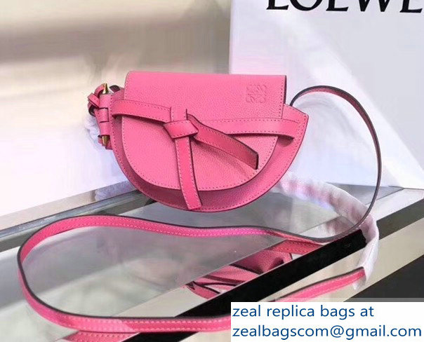 Loewe Mini Gate Bag pink 2018 - Click Image to Close