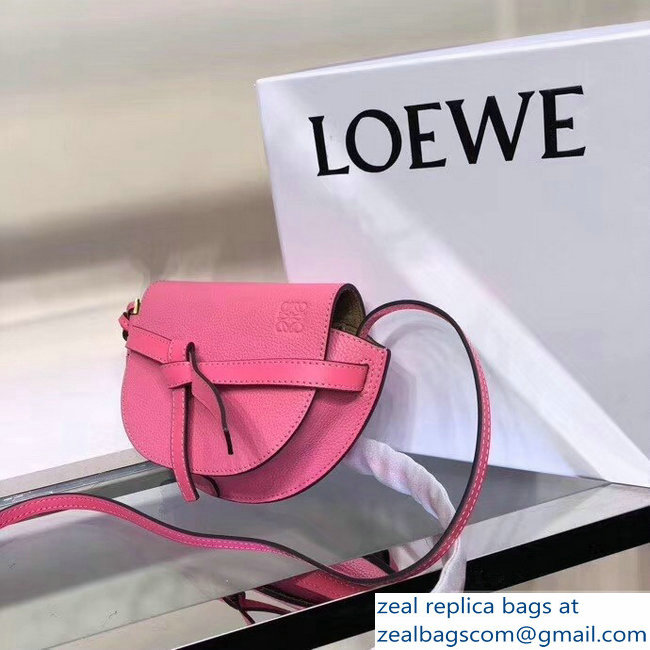 Loewe Mini Gate Bag pink 2018