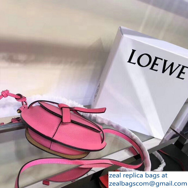 Loewe Mini Gate Bag pink 2018