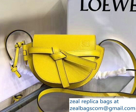 Loewe Mini Gate Bag yellow 2018