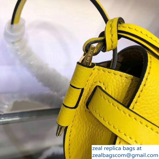 Loewe Mini Gate Bag yellow 2018