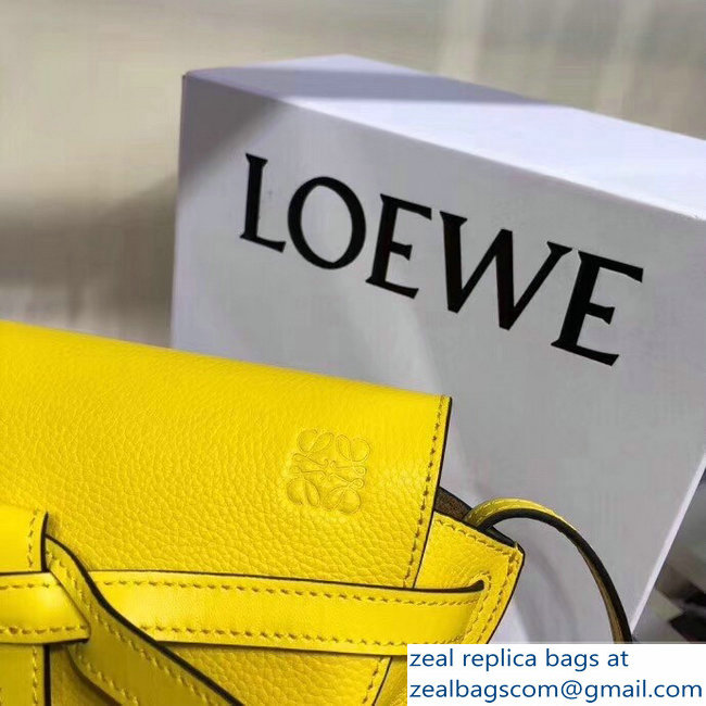 Loewe Mini Gate Bag yellow 2018