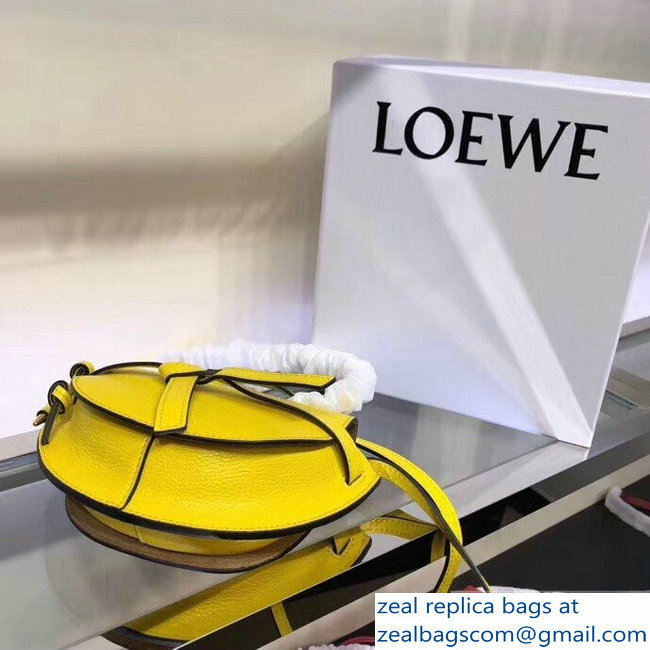 Loewe Mini Gate Bag yellow 2018 - Click Image to Close