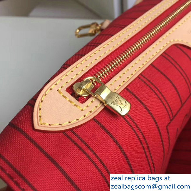 Louis Vuittom Monogram Canvas Neverfull GM Bag RED M41180 - Click Image to Close