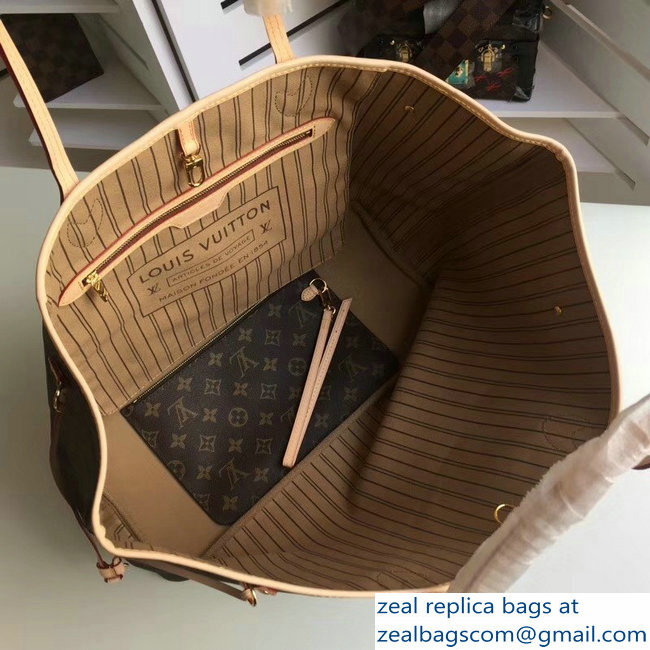 Louis Vuittom Monogram Canvas Neverfull GM Bag beige M40990 - Click Image to Close