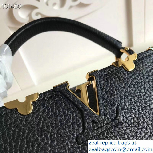 Louis Vuitton Capucines BB Bag Blooms Crown M54665 Black - Click Image to Close