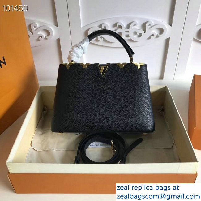 Louis Vuitton Capucines BB Bag Blooms Crown M54665 Black - Click Image to Close