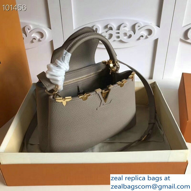 Louis Vuitton Capucines BB Bag Blooms Crown M54665 Galet - Click Image to Close