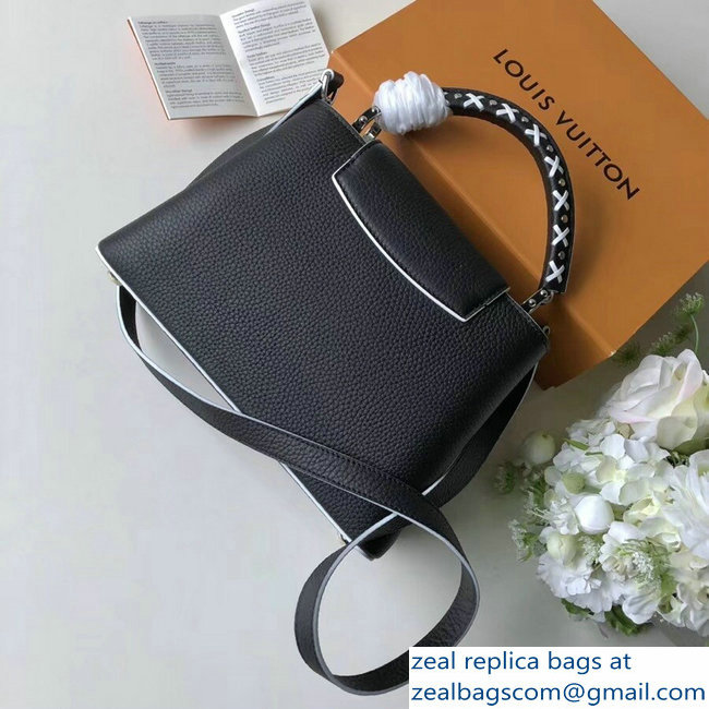 Louis Vuitton Capucines BB Bag Braided Threads Handle M52384 Black