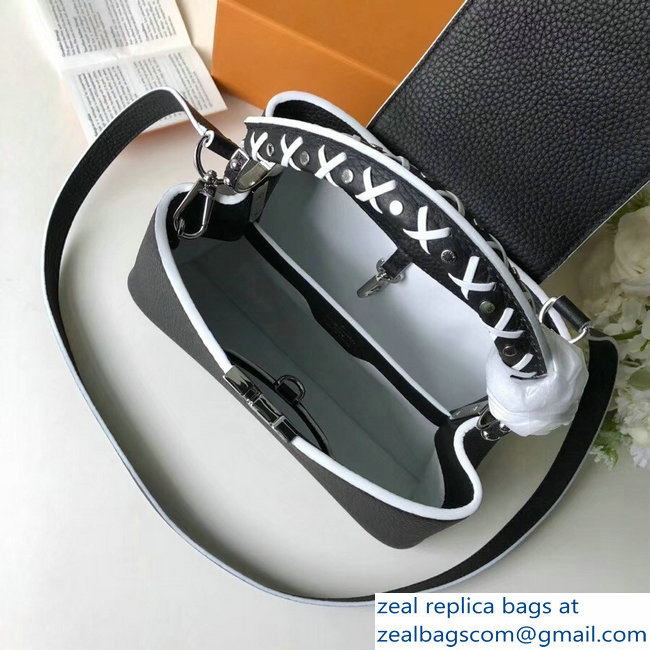 Louis Vuitton Capucines BB Bag Braided Threads Handle M52384 Black