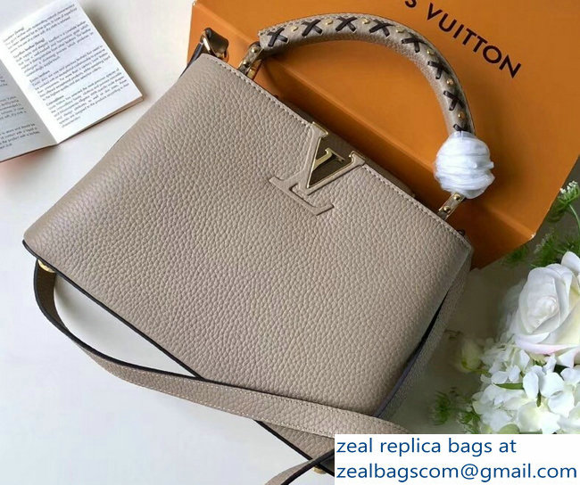 Louis Vuitton Capucines BB Bag Braided Threads Handle M52384 Galet