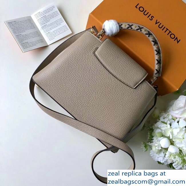 Louis Vuitton Capucines BB Bag Braided Threads Handle M52384 Galet