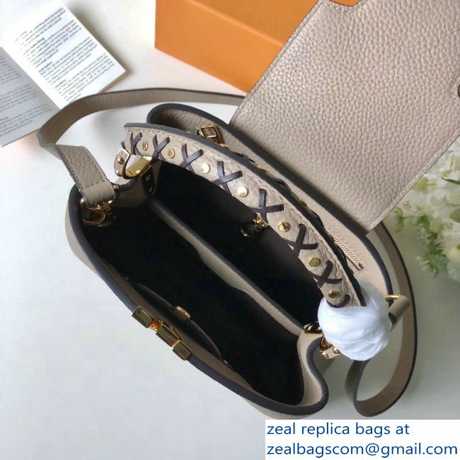 Louis Vuitton Capucines BB Bag Braided Threads Handle M52384 Galet