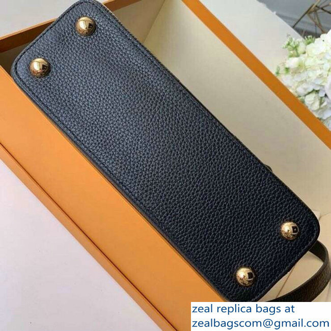 Louis Vuitton Capucines BB Bag Central Stripe Crocodile Black