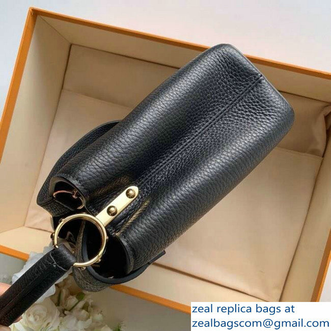 Louis Vuitton Capucines BB Bag Central Stripe Python N94220 Black