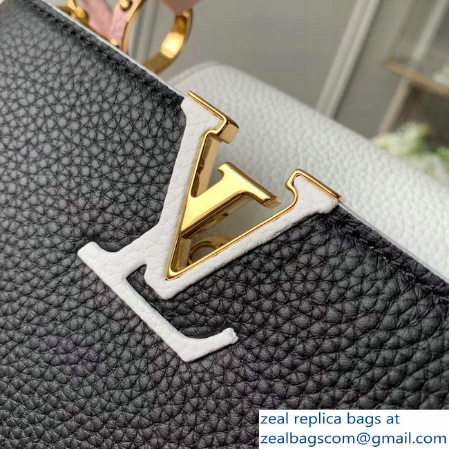 Louis Vuitton Capucines BB Bag Colorblock Black/White/Pink