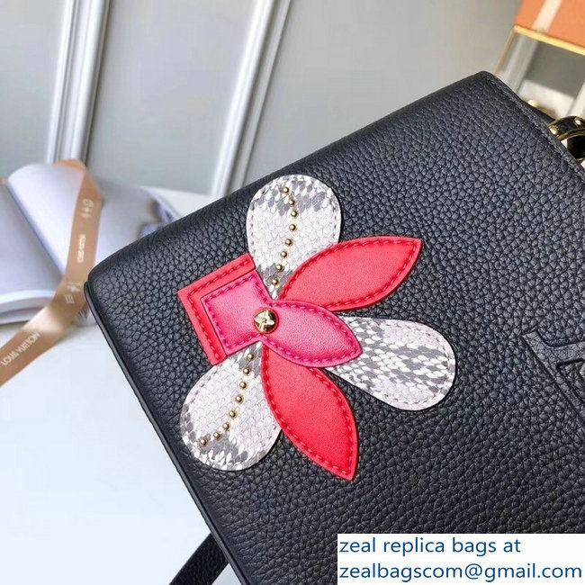 Louis Vuitton Capucines BB Bag Iris Blossom M54697 Black