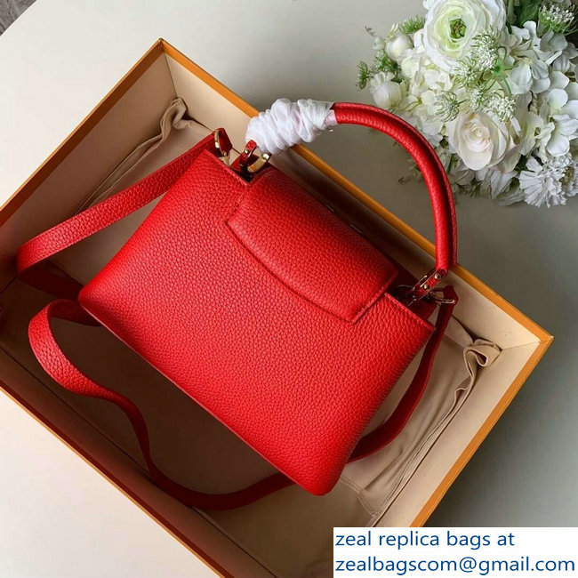 Louis Vuitton Capucines BB Bag M52689 Red/Gold - Click Image to Close