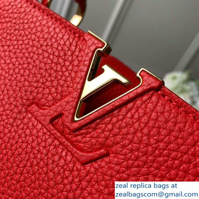 Louis Vuitton Capucines BB Bag M52689 Red/Gold - Click Image to Close