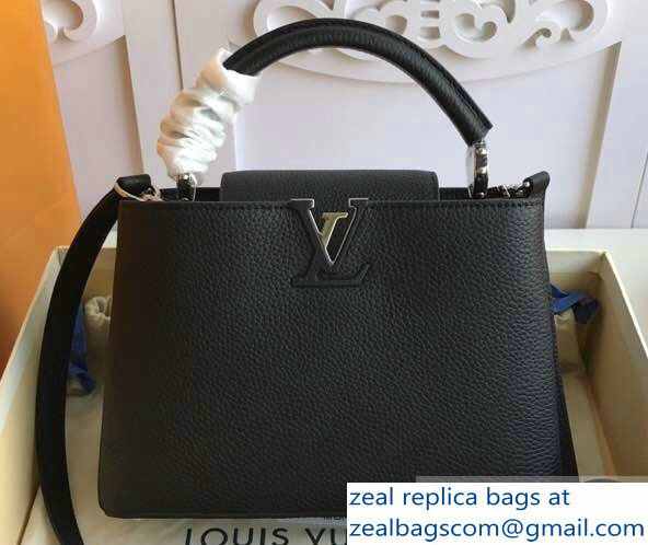 Louis Vuitton Capucines BB Bag M94586 Black/Silver - Click Image to Close