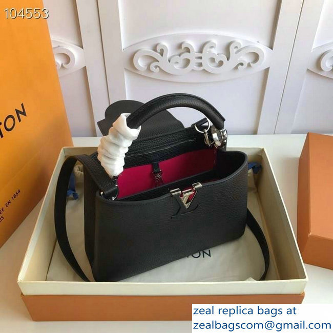 Louis Vuitton Capucines BB Bag M94586 Black/Silver - Click Image to Close