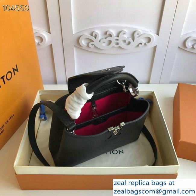 Louis Vuitton Capucines BB Bag M94586 Black/Silver - Click Image to Close