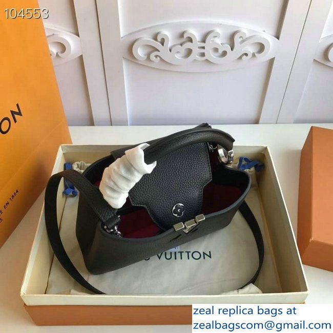 Louis Vuitton Capucines BB Bag M94586 Black/Silver - Click Image to Close