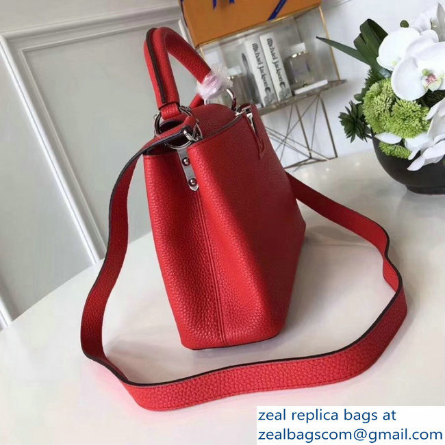 Louis Vuitton Capucines BB Bag M94754 Red/Silver