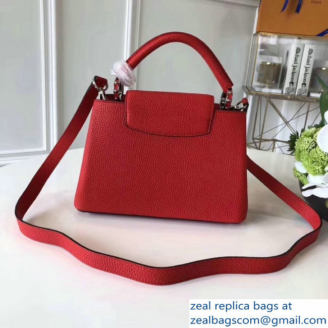 Louis Vuitton Capucines BB Bag M94754 Red/Silver - Click Image to Close