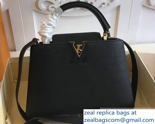 Louis Vuitton Capucines BB Bag M94755 Black/Gold - Click Image to Close