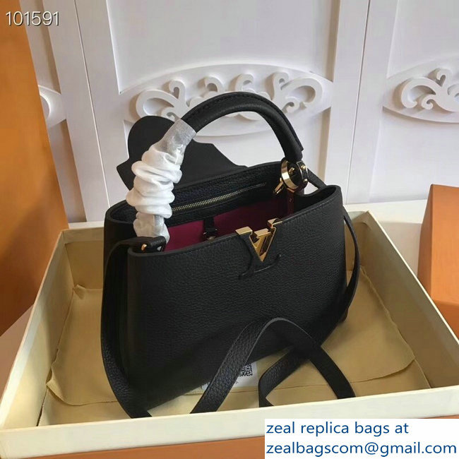 Louis Vuitton Capucines BB Bag M94755 Black/Gold - Click Image to Close