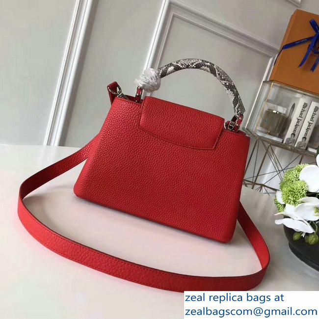 Louis Vuitton Capucines BB Bag Python Handle N92039 Rubis - Click Image to Close