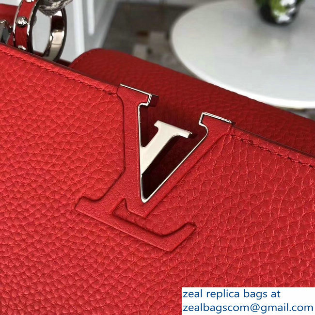 Louis Vuitton Capucines BB Bag Python Handle N92039 Rubis
