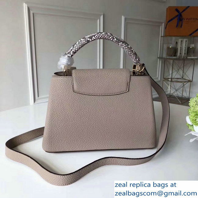 Louis Vuitton Capucines BB Bag Python Handle N92041 Galet - Click Image to Close
