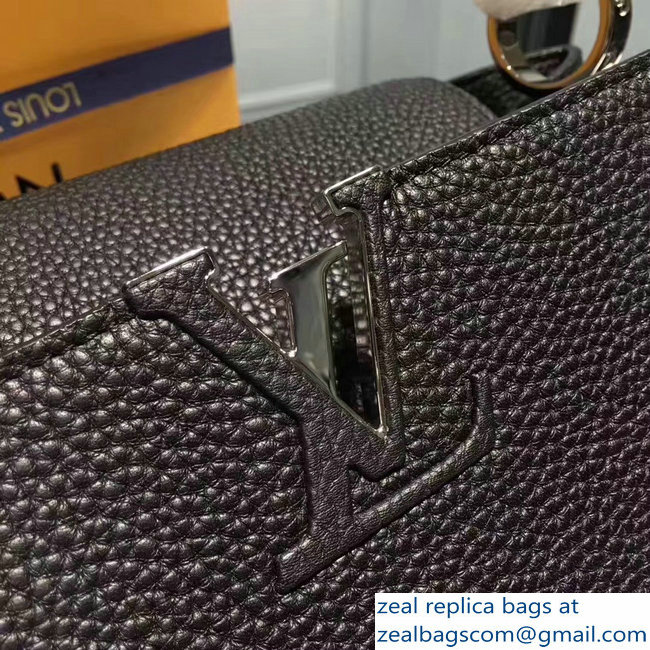 Louis Vuitton Capucines MM Bag Python Handle N91659 Noir