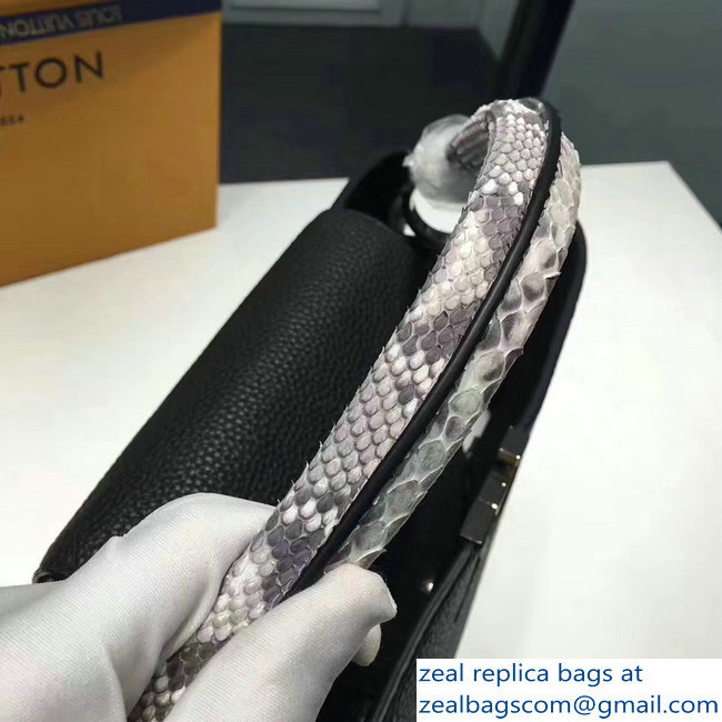 Louis Vuitton Capucines MM Bag Python Handle N91659 Noir - Click Image to Close