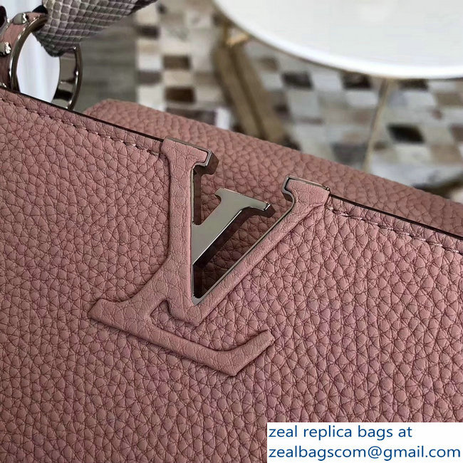 Louis Vuitton Capucines MM Bag Python Handle N91660 Magnolia