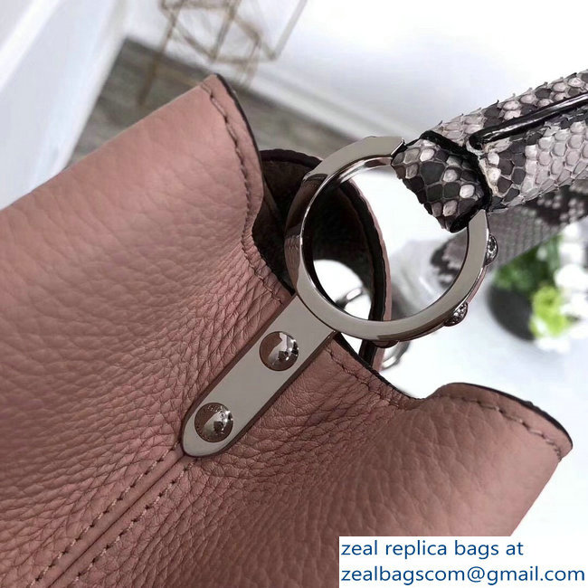 Louis Vuitton Capucines MM Bag Python Handle N91660 Magnolia - Click Image to Close