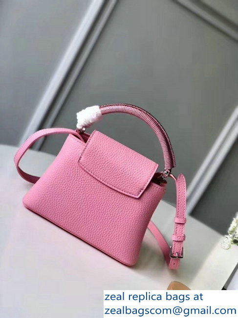 Louis Vuitton Capucines Mini Bag Lizard Handle N94049 Colchique
