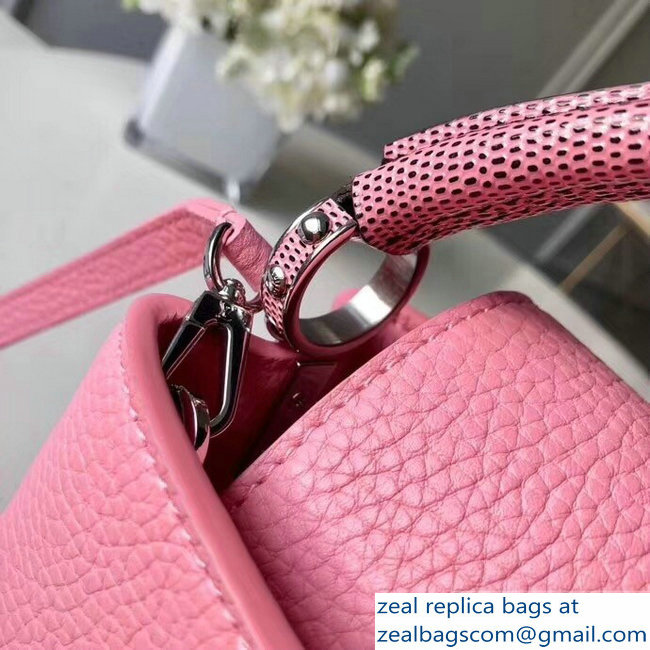 Louis Vuitton Capucines Mini Bag Lizard Handle N94049 Colchique - Click Image to Close