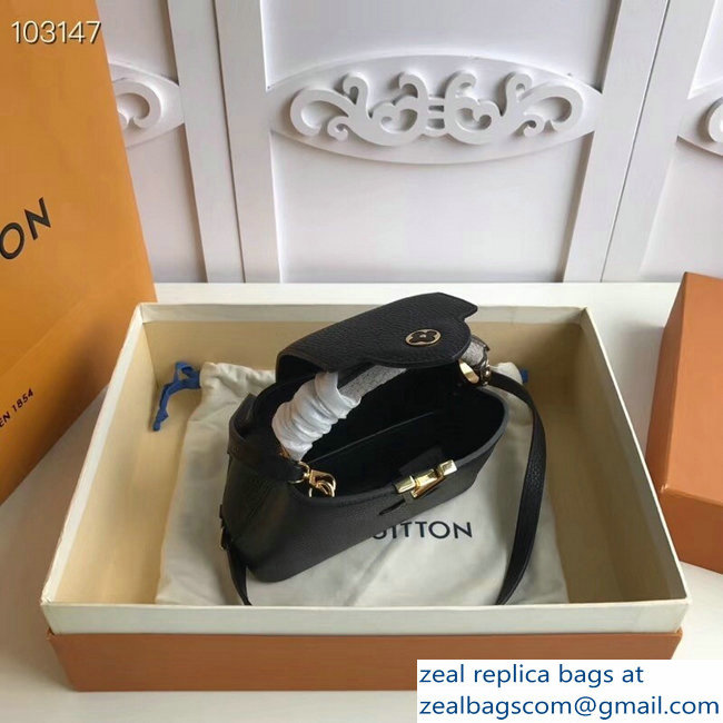 Louis Vuitton Capucines Mini Bag Python Handle Noir