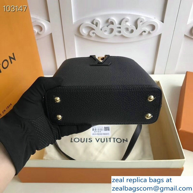 Louis Vuitton Capucines Mini Bag Python Handle Noir