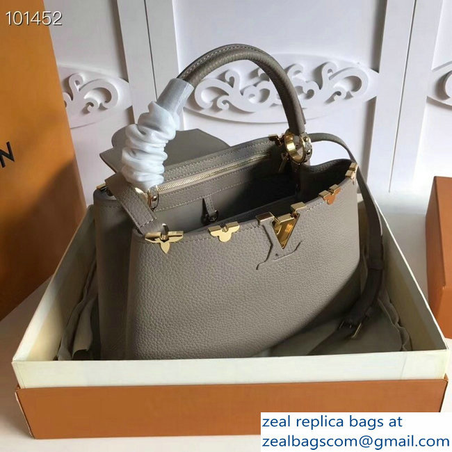 Louis Vuitton Capucines PM Bag Blooms Crown Galet
