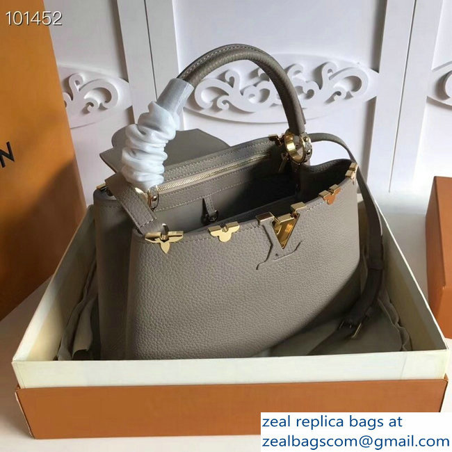 Louis Vuitton Capucines PM Bag Blooms Crown Galet - Click Image to Close