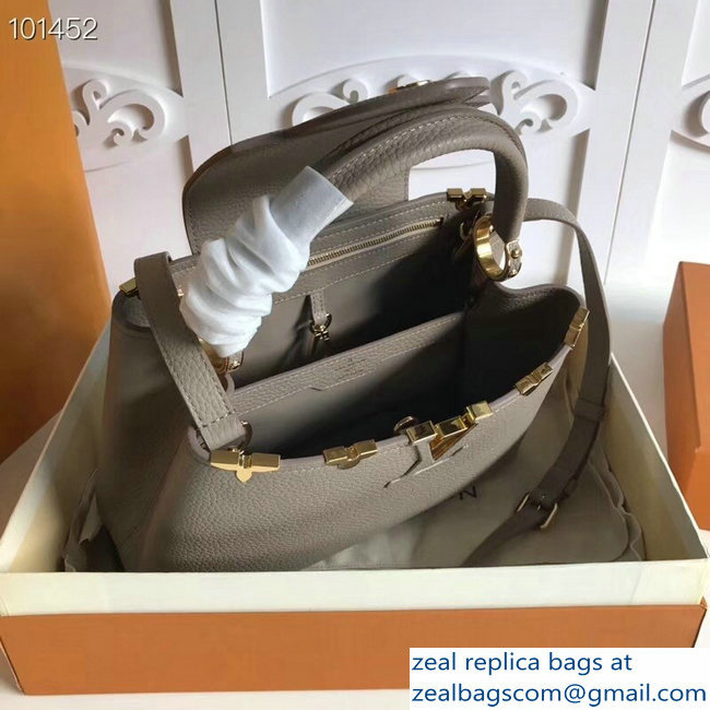 Louis Vuitton Capucines PM Bag Blooms Crown Galet