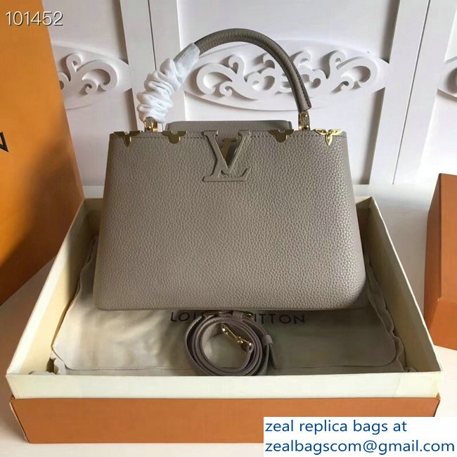 Louis Vuitton Capucines PM Bag Blooms Crown Galet - Click Image to Close